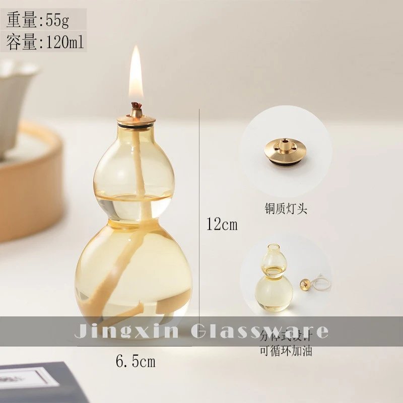 Glass Gourd Oil Lamp factory